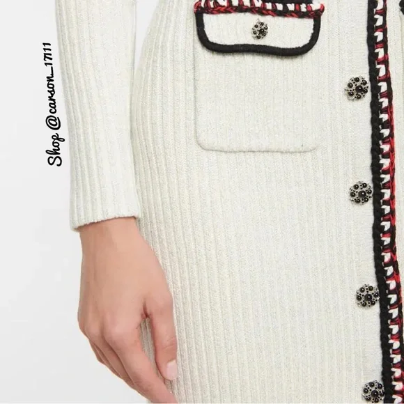 Self Portrait Longline Cardigan Dress S - Picture 5 of 14